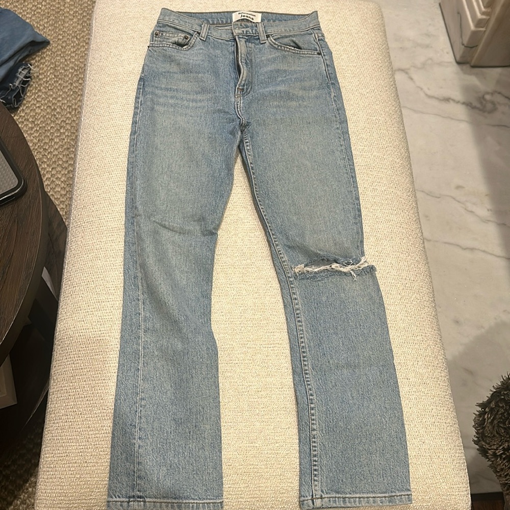 Reformation Liza High Straight crop jeans